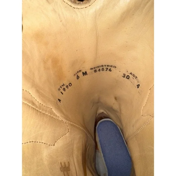 Corral Women's Heart Wings western boots snip toe distressed leather size 6 - Picture 8 of 12